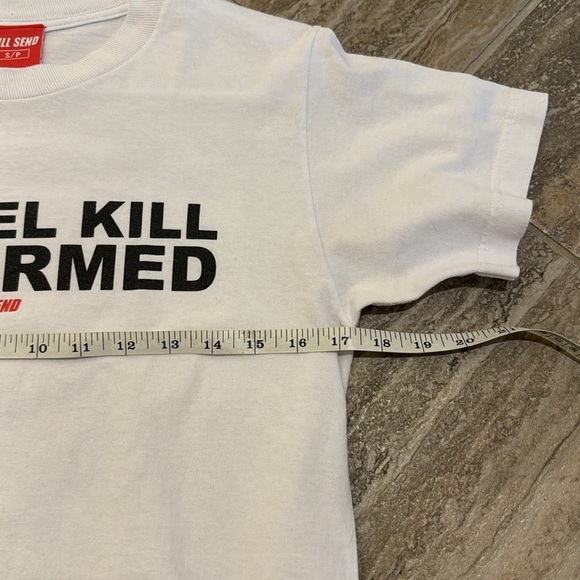 Full Send Nelk Boys Satchel Kill Confirmed Shirt Size Small White - Picture 7 of 10